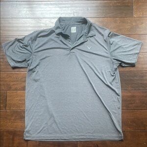 Callaway Men's Gray Striped Polo Shirt